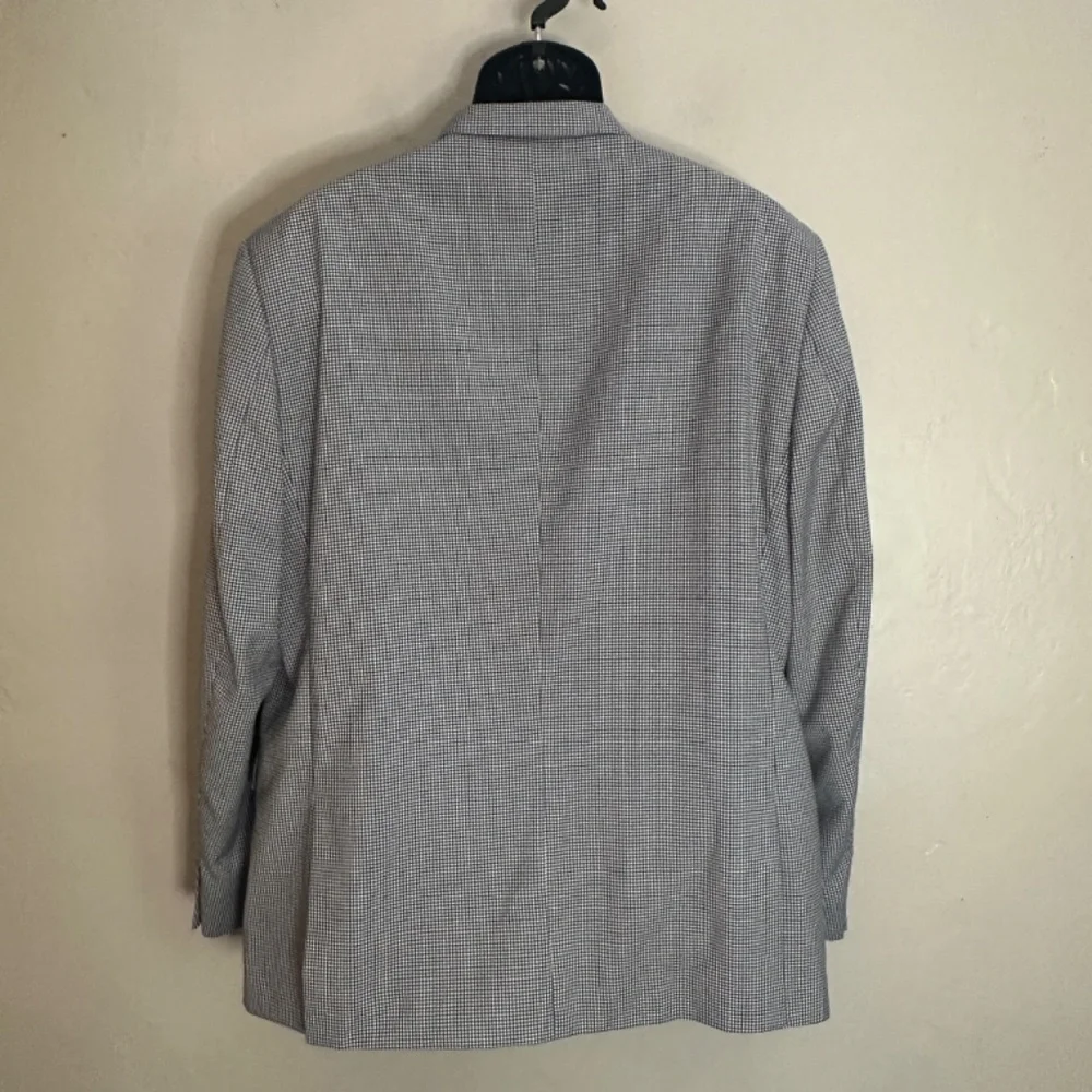 Adolfo Microplaid Blazer ~46R New with tags Microtech fiber fabric - Picture 4 of 5